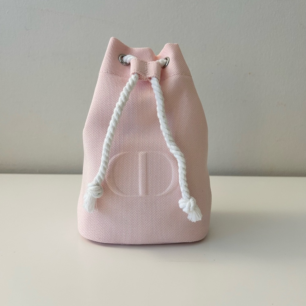 🌸DIOR Beauty CD Logo Pink Drawstring Cosmetic Makeup Pouch